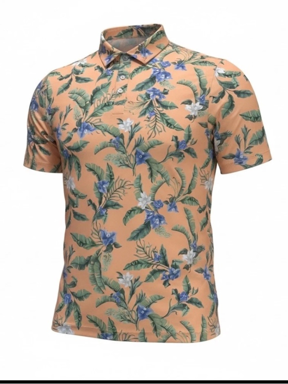 Bad Birdie Men's XL Core Polo Flora Fiesta Tropical Floral Golf Colorful NWT